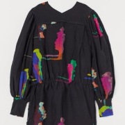 H&M Studio sukienka z baloniastym rękawem 34