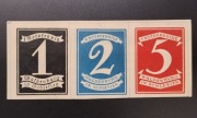 3 Banknoty Notgeld Wałbrzych (Waldenburg) 1920 herby Wałbrzycha 