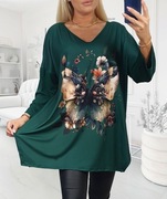 Tuniki z wiskozy oversize, duże rozmiary 