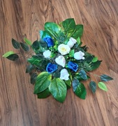 Stroik na grób cmentarz kompozycja z aniołkiem dla dziecka MAŁA 1szt.