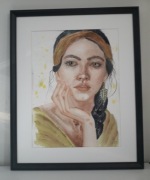 Portret, akwarela format a3