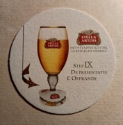 PODSTAWKA POD PIWO  > STELLA ARTOIS <  STEP IX stan DBD
