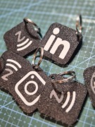 Brelok NFC Programowalny 3-pak | Smart Tag do Telefonu | Wizytówka NFC