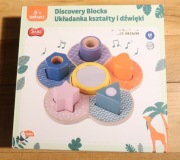 Układanka sensoryczna kształty i dźwięki Discovery Blocks ZOOKABEE 12m+