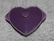 Ceramiczna miseczka z pokrywką serce