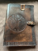 Notes skórzany z drzewem Yggdrasil, wymienne kartki. Notatnik, szkicownik