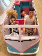 Kamper + lalki Steffi Simba Evi rodzina samochód dla lalek