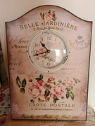 Zegar ścienny w stylu prowansalskim