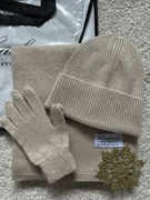 Zestaw z rękawiczkami 50%wełny i 50%kaszmiru