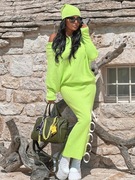 ZOCCO trzy częściowy sweterkowy komplet z maxi spódnicą 