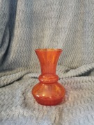 Kryształowy czerwony wazonik - PRL