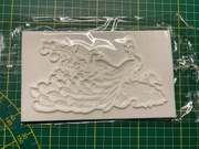 Paw, ptak królewski , kwiaty dekor Foremka silikonowa hobby