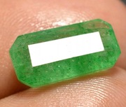 Szmaragd 100 % Naturalny _na złoty pierścionek, sygnet 2.95 ct. Certyfikat 