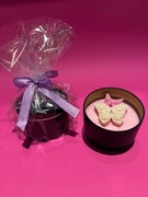 Świeczka sojowa wykonana z naturalnego wosku sojowego 