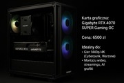Gamingowy Komputer - RTX 4070 super + Ryzen 7 7700 jak nowy
