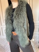 Kamizelka włosy królika Mongolian fur 