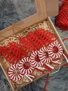 Ozdoby choinkowe ręcznie robione zestaw prezentowy