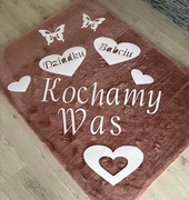 Dekoracja, napis na dzień babci i dziadka na przedstawienie, gazetkę, okno