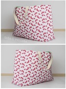 Torba plażowa, shooper bag, wzor arbuz, wodoodporn