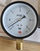 Manowakuometr MI 100 S113/1.6 -1-0-5 BAR MANOMETR PRÓŻNIOWY