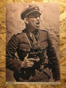 NSDAP NIEMIECKA PROPAGANDA WAFFEN SS LEIBSTANDARTE OFICER LORNETKA