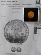 Złoty dukat holenderski 1991- Beatrix  / AU 986