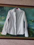 elegancka koszula z kołnierzykiem H & M do pracy taliowana