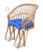 FOTELIK WIKLINOWY NA ROWER KIEROWNICĘ DLA DZIECKA Z WIKLINY 