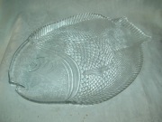 SZKLANA PATERA W KSZTAŁCIE RYBY