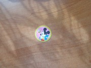 Karta żeton papierowa papierowy Kaczor Donald Myszka Miki Disney