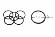 O-Ring uszczelka do zegarka. 31 x 0,8 mm. 5 sztuk. Nowe