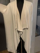 Reserved asymetryczny sweter kardigan wdzianko narzutka duże