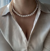 naszyjnik wisiorek łańcuszek elegancki korale perła choker
