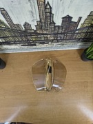 Lampa ścienna / kinkiet vintage – szkło dymione, metal złoty