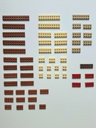 LEGO mix brązowych płytek + 10 klocków LEGO niespodzianka GRATIS