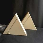 Para lamp stołowych Delta M. Bertorelle vintage 80s