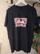 Koszulka męska XL T-Shirt OWNA Czarna Logo Góry Casual Harry Main 