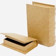 Zestaw pudełek-książek z papier-mache, 2 sztuki