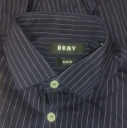 Koszula DKNY r. M Slim Fit fiolet paski NOWA