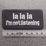 Morale Patch/Naszywka LA LA LA .... (rewers z klejem)