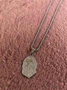 Naszyjnik chain bape srebrny bapesta a bathing ape modny stylowy vintage
