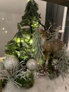 Świąteczny stroik stojący stołowy Stroik bożonarodzeniowy Ozdoba świąteczna