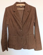 Sztruksowa brązowa marynarka VERO MODA 36 S sztruks