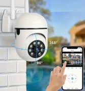 Kamera Obrotowa Smart Telefonem aplikacja WIFI SD 5V 2MP 360°