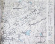 Oryginalna niemiecka mapa topog– GR. BECKERN / KUNITZ / RIEGNITZ–ok. 1930 r