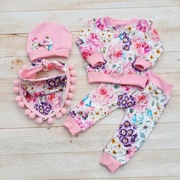 Komplet różany ogród  rozmiar 80 