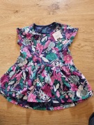 Sukienka r80,krótki rękaw,w kwiaty, Cool Club,nowa