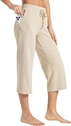 Damskie spodnie capri WILLIT – bawełniane, luźne, do jogi i ćwiczeń, 3XL