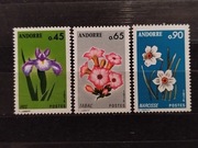 Znaczki Andora 1974 flora kwiaty