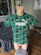 Puma ESS+ - T-shirt z nadrukiem chłopięcy 15-16 y zielony